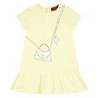 Younger Girls Yellow Bag Logo Dress, 2, hi-res