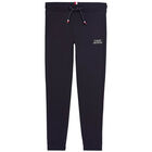 Boys Navy Logo Joggers, 1, hi-res