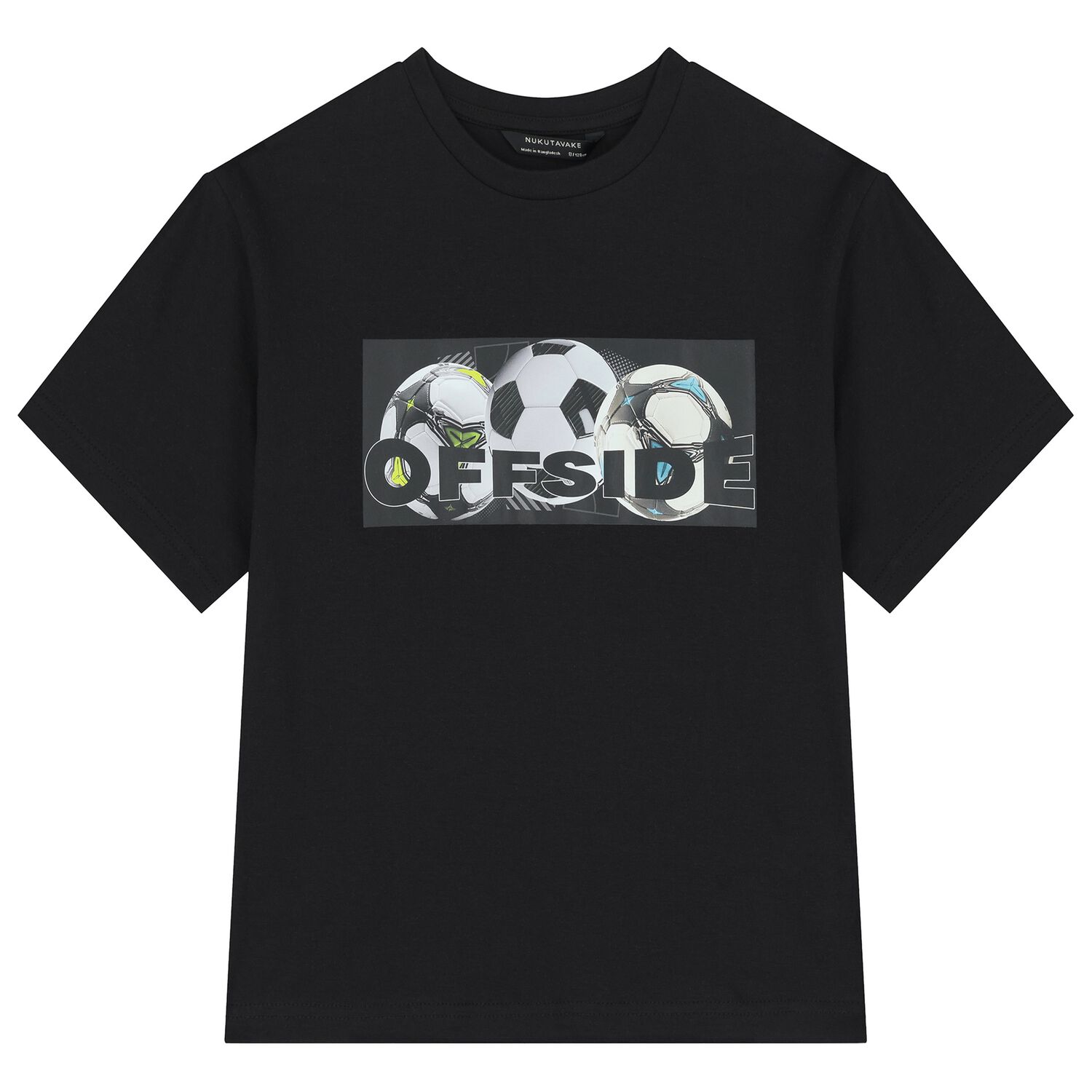 Boys Black Soccer Ball T-Shirt, 1, hi-res