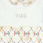 White & Beige Geo Map Babygrow, 1, hi-res