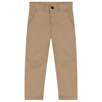 Boys Beige Trousers