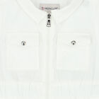 Younger Girls White Logo Dress, 1, hi-res