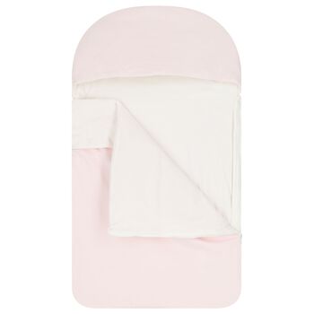 Baby Girls Pink Teddy Bear Logo Nest