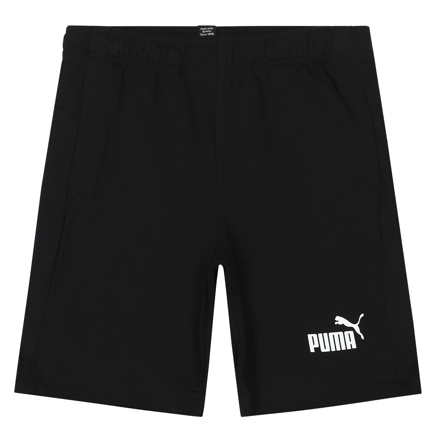 Boys White & Black Logo Shorts Set, 7, hi-res