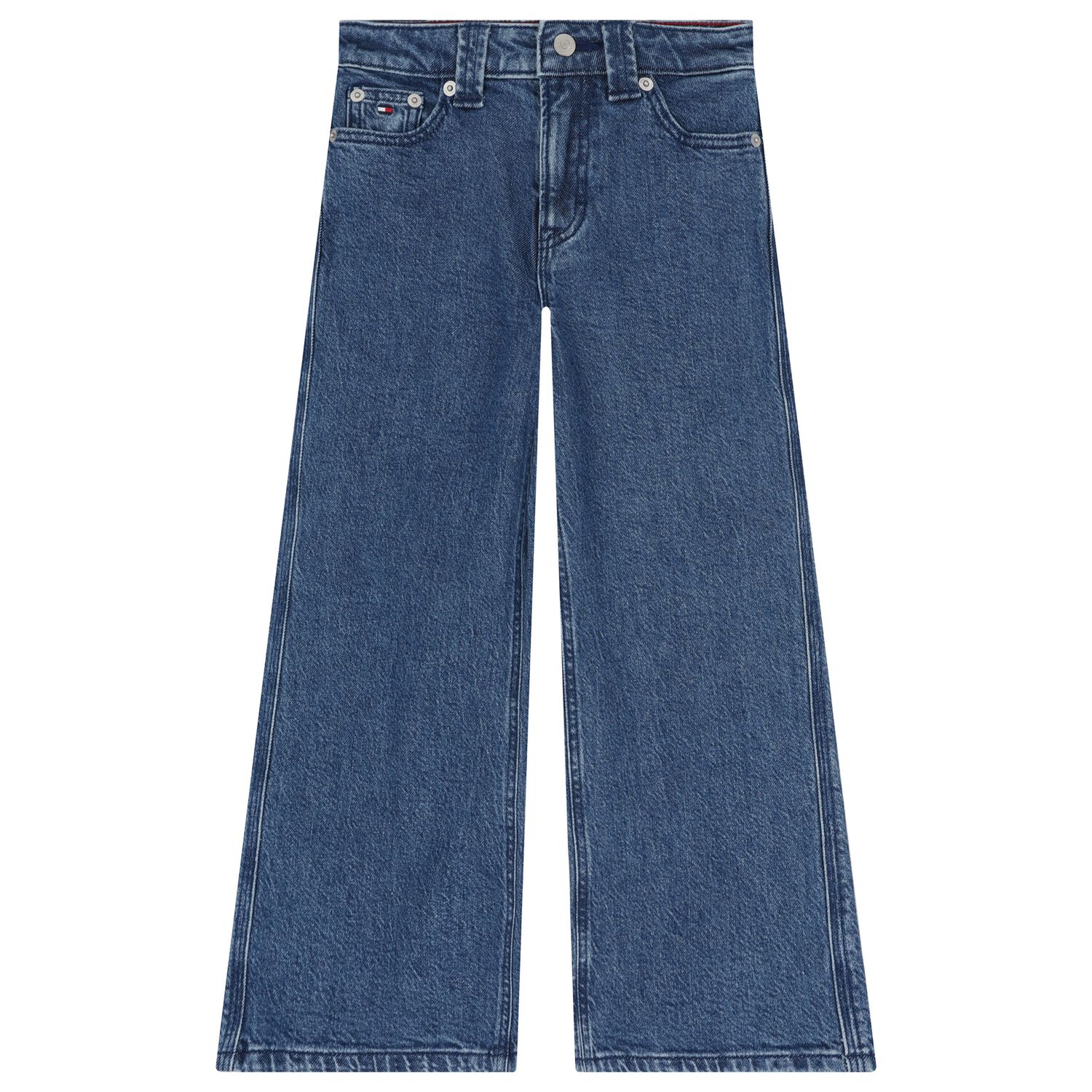 بنطلون جينز باللون الأزرق للبنات, 1, hi-res image number null