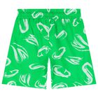 شورت أولاد بالشعار باللون الأخضر, 1, hi-res