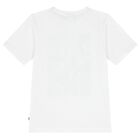 Boys White Logo T-Shirt, 1, hi-res