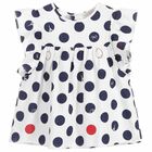 Girls White Polka-Dot Blouse, 1, hi-res