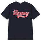 Boys Navy Blue Logo T-Shirt, 1, hi-res