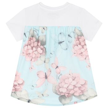 Girls White Logo T-Shirt