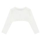 Younger Girls Ivory Knitted Cardigan, 2, hi-res