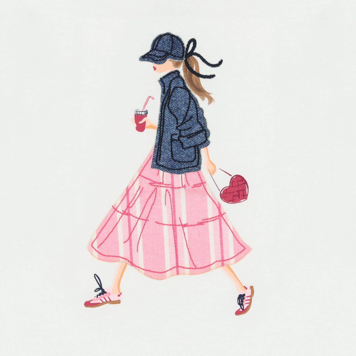 تي شيرت بنات باللون الأبيض, 1, hi-res