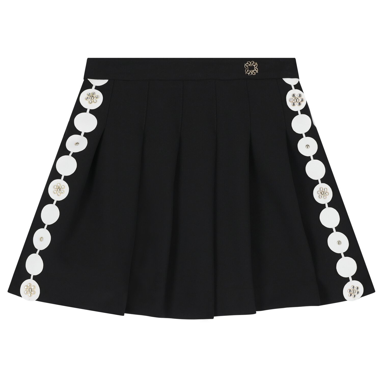 Girls Black Pleated Skirt, 1, hi-res image number null