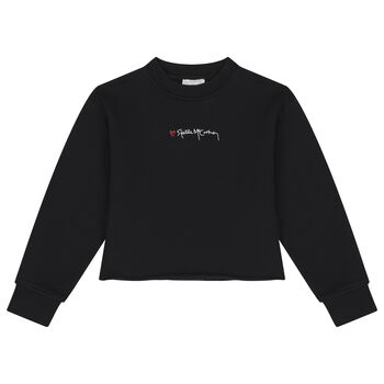 Girls Black Logo Sweatshirt