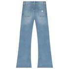 بنطلون بنات جينز دينيم باللون الازرق , 1, hi-res