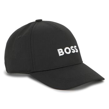 Boys Black Logo Cap