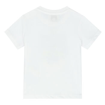 Younger Boys White Tiger T-Shirt