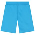 Boys Blue Logo Shorts, 2, hi-res