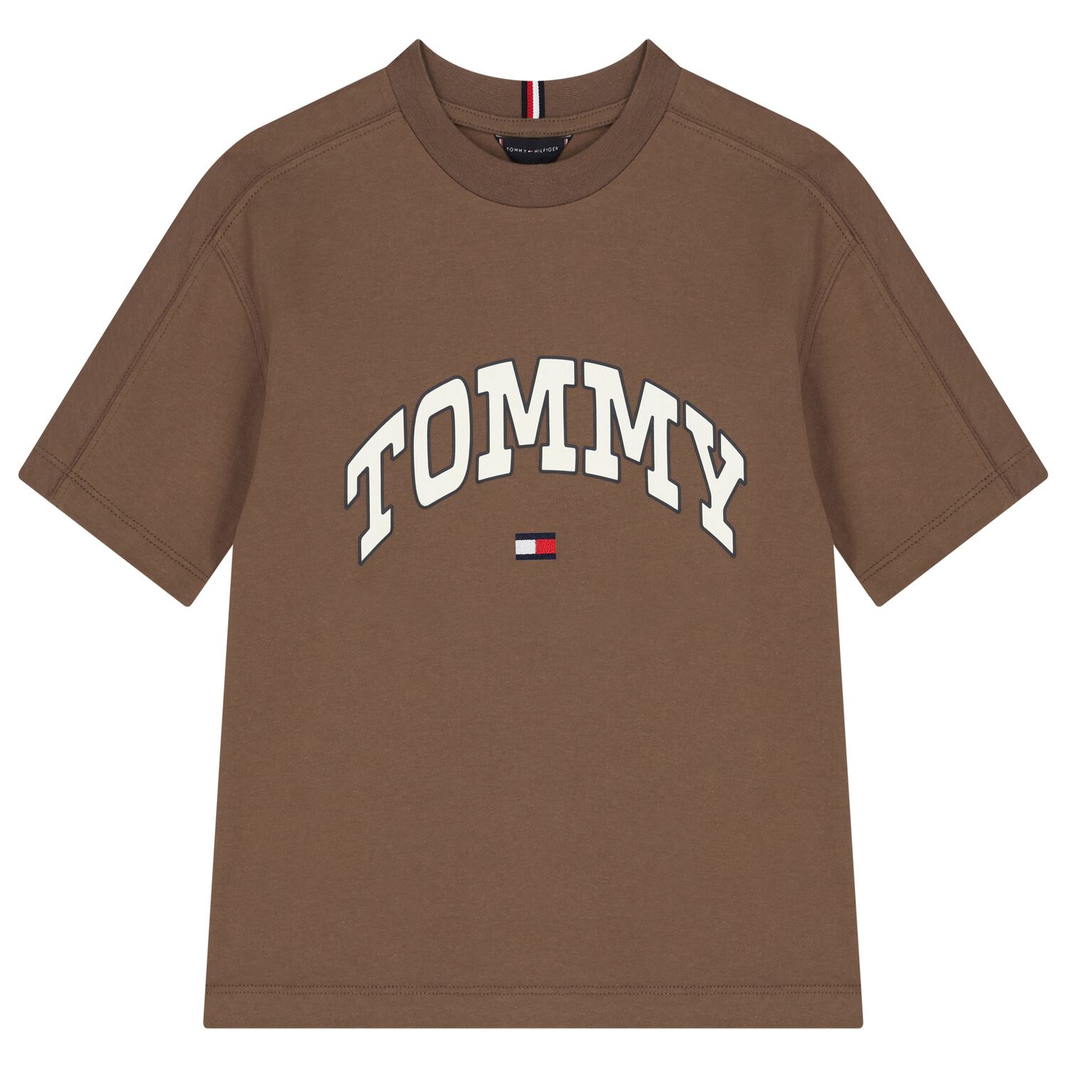 Boys Brown Logo T-Shirt, 2, hi-res