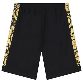 Boys Black Barroco Shorts