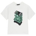 Boys White Game Console T-Shirt, 2, hi-res