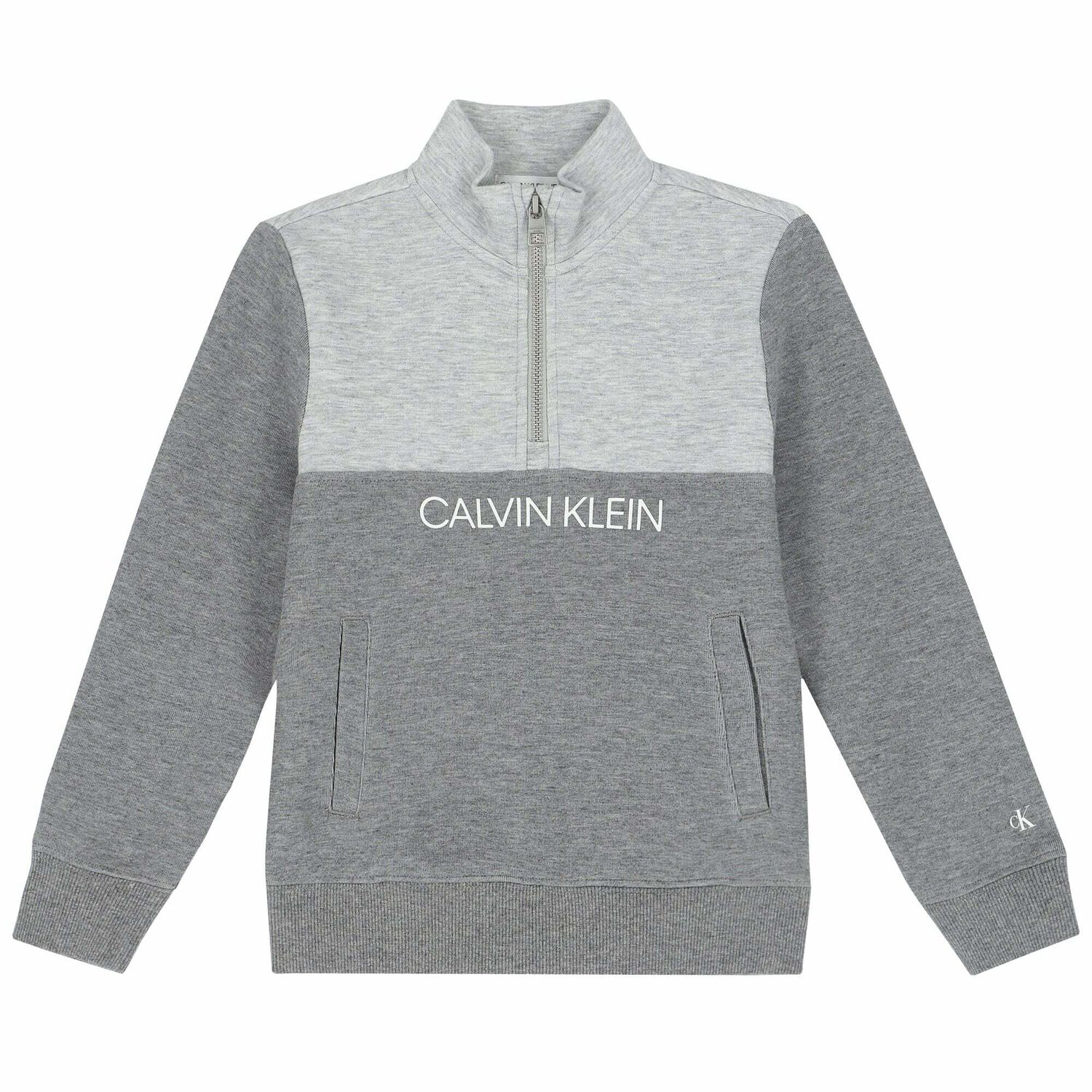 Boys Grey Logo Tracksuit, 1, hi-res