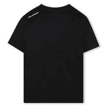 Boys Black Ikonik Karl T-Shirt