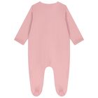 Baby Girls White & Pink Apple Babygrow ( 2-Pack ), 2, hi-res