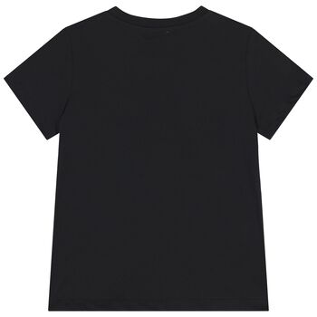 Black Teddy Bear Logo T-Shirt