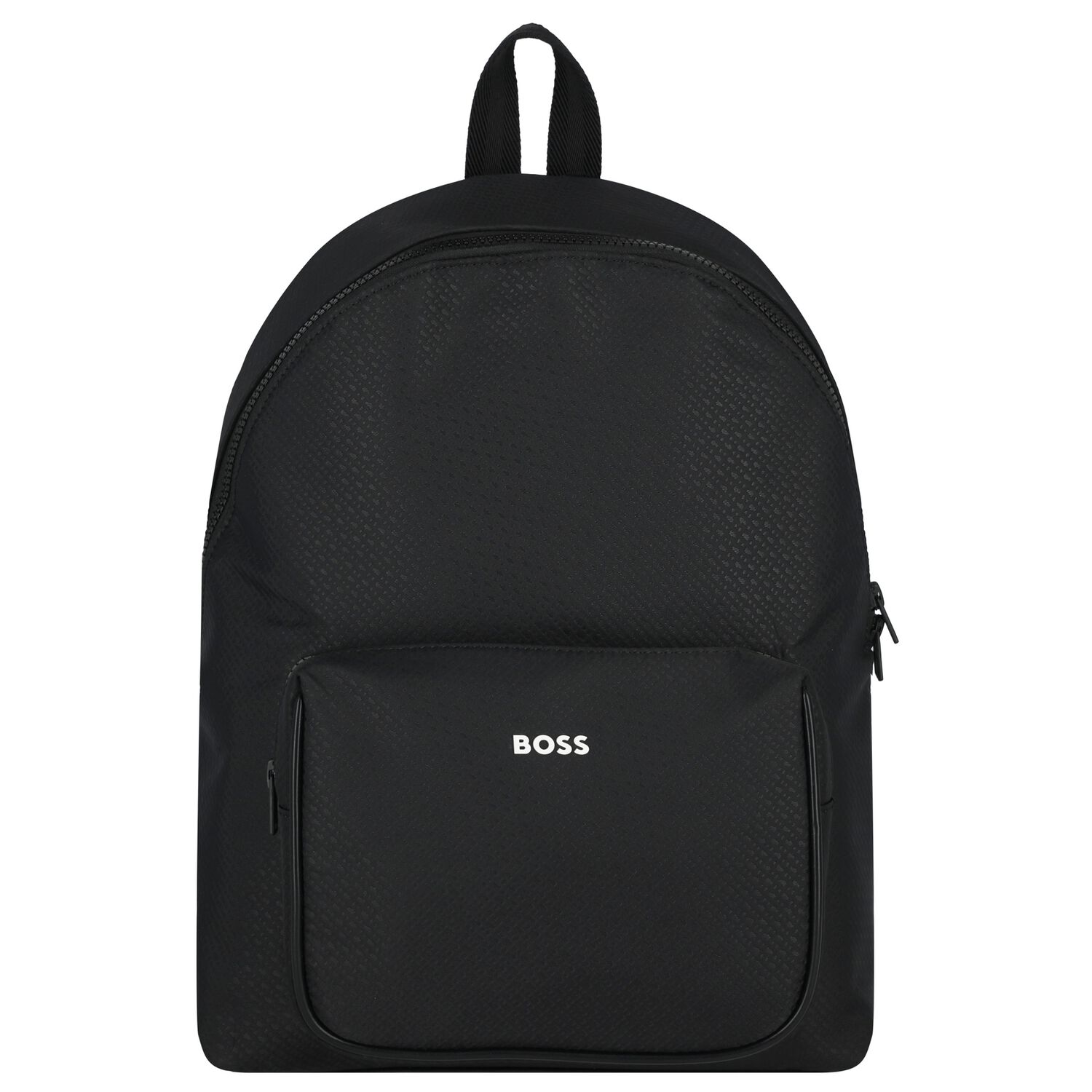 Boys Black Logo Backpack, 1, hi-res