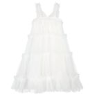 Girls Ivory Butterfly Tulle Dress, 2, hi-res