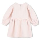 فستان للبنات الصغيرات بالشعار باللون الوردي, 1, hi-res