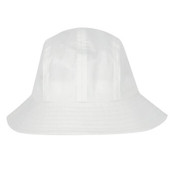 Boys White Logo Bucket Hat