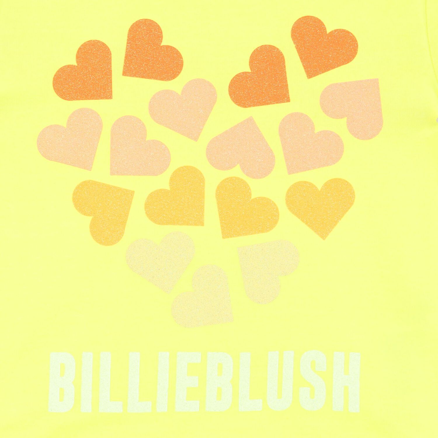 Girls Yellow Heart Logo T-Shirt, 1, hi-res