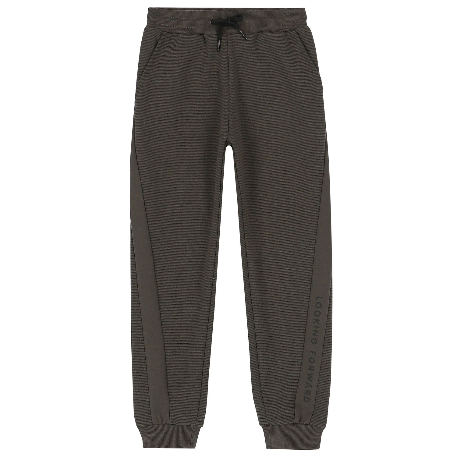 Boys Khaki & Orange 3-Piece Tracksuit, 2, hi-res