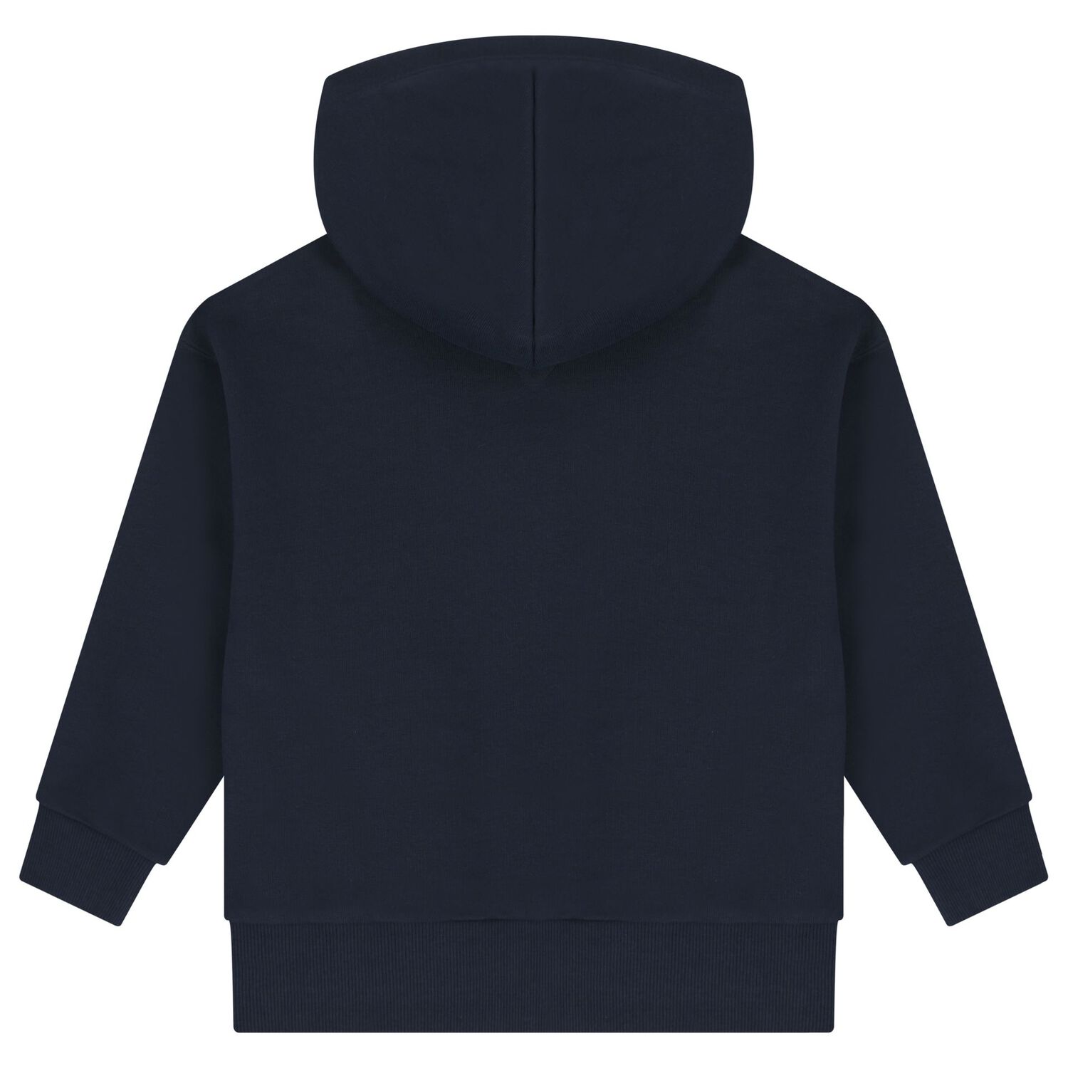 Boys Navy Blue Logo Hooded Top, 1, hi-res