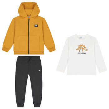 Boys Yellow Tracksuit Set (3 Piece)