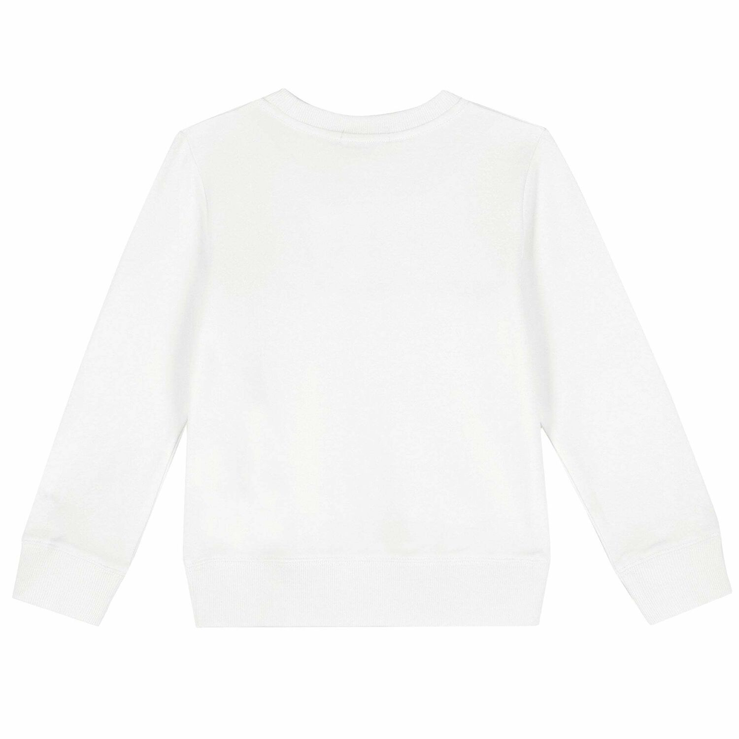 Girls White Logo Sweatshirt, 1, hi-res image number null