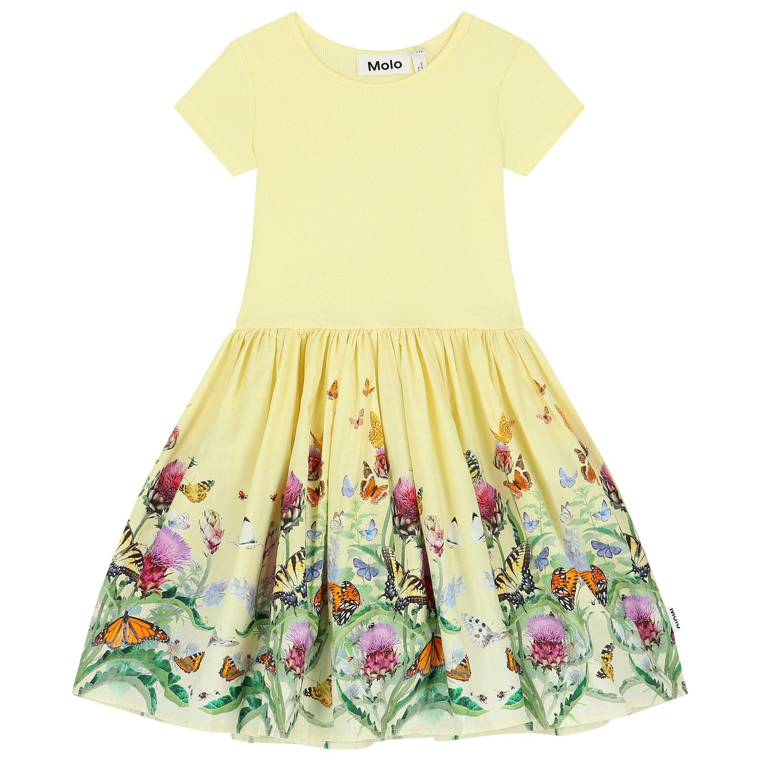 Girls Yellow Dress, 3, hi-res