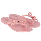 Girls Pink Star Flip-Flops, 1, hi-res