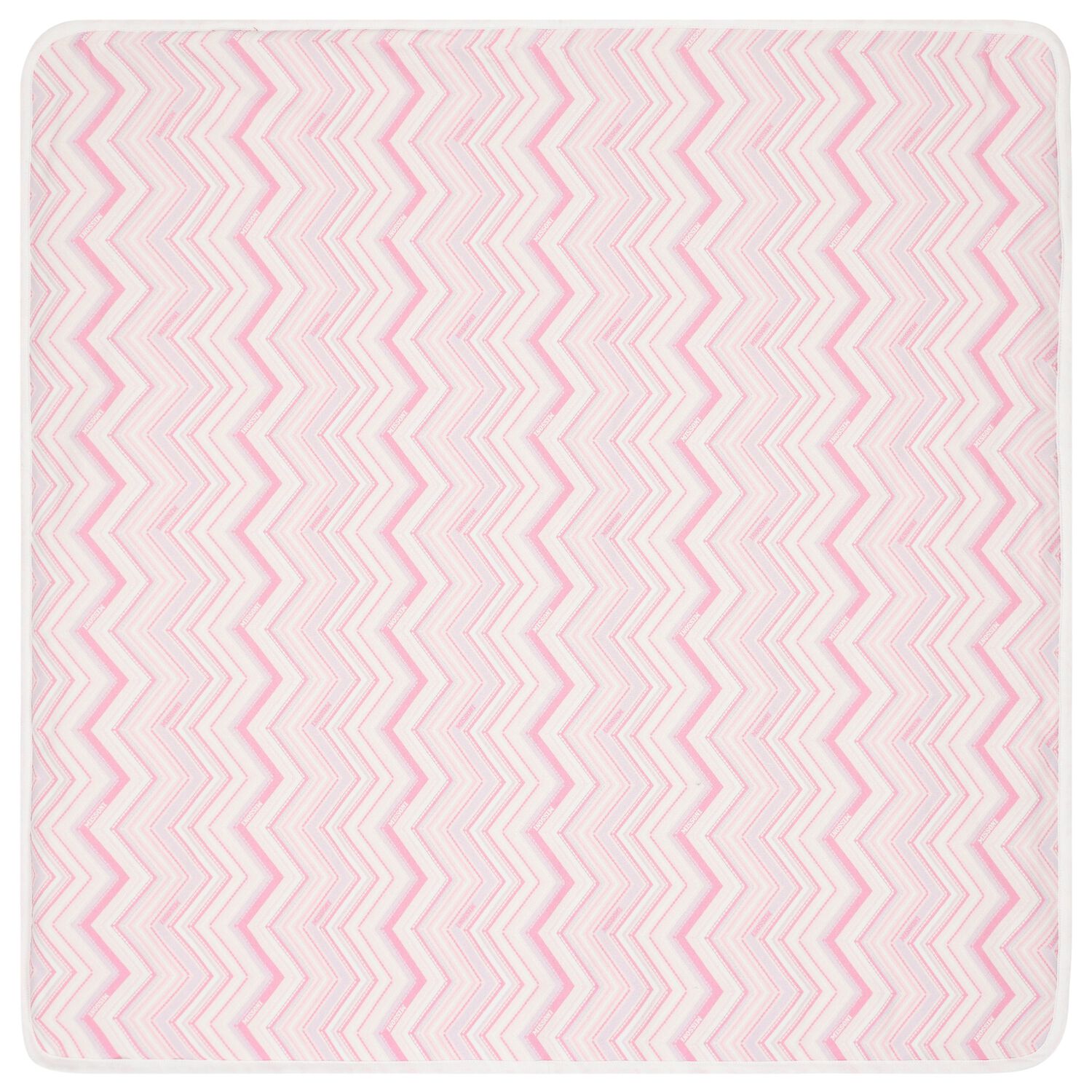 White & Pink Logo Baby Blanket, 3, hi-res