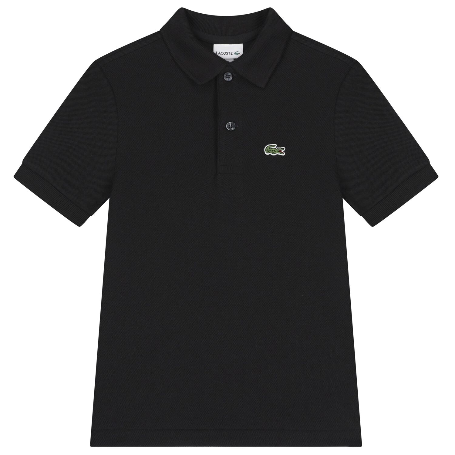 Boys Black Logo Polo Shirt, 2, hi-res image number null