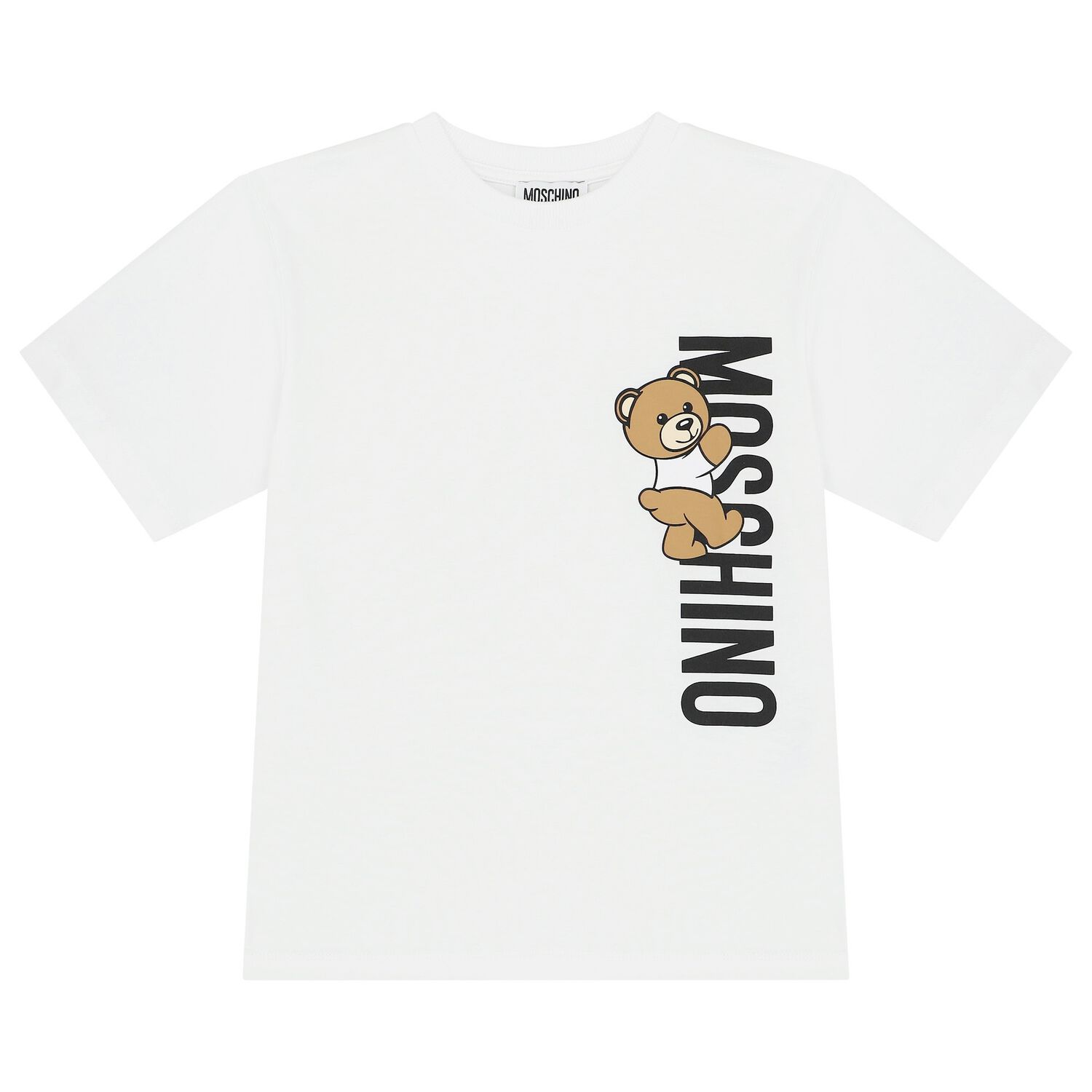 White Teddy Bear Logo T-Shirt, 1, hi-res image number null