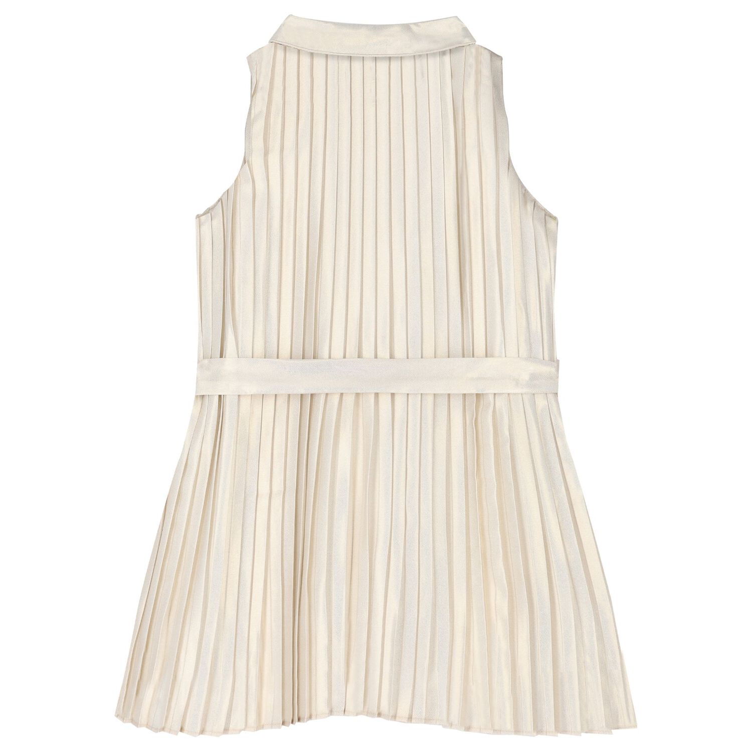 Girls Gold Pleated Dress, 1, hi-res image number null