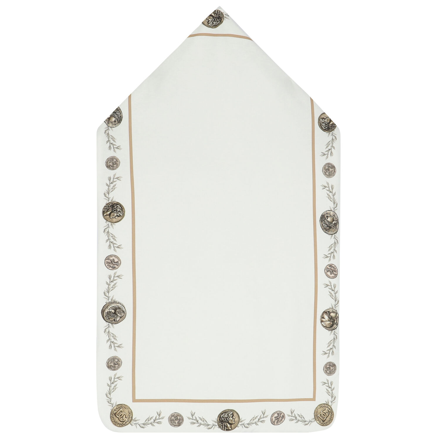 White & Beige Coin Logo Baby Nest, 1, hi-res image number null