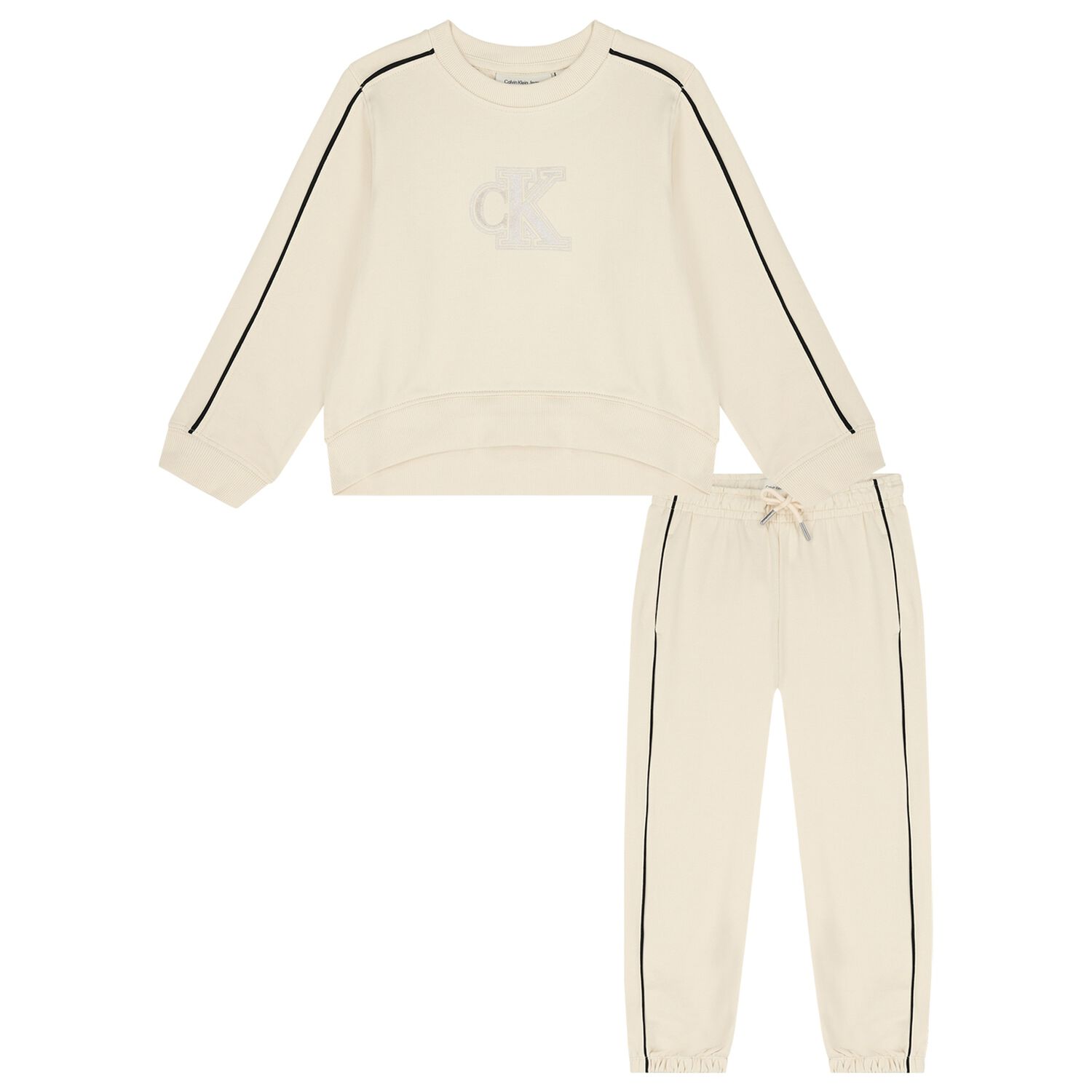 Girls Ivory Logo Tracksuit, 1, hi-res