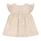 Baby Girls Beige Embroidered Floral Dress Set, 1, hi-res