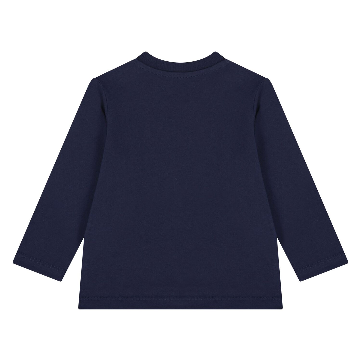 Younger Navy Blue Teddy Bear Logo Long Sleeve Top, 2, hi-res image number null