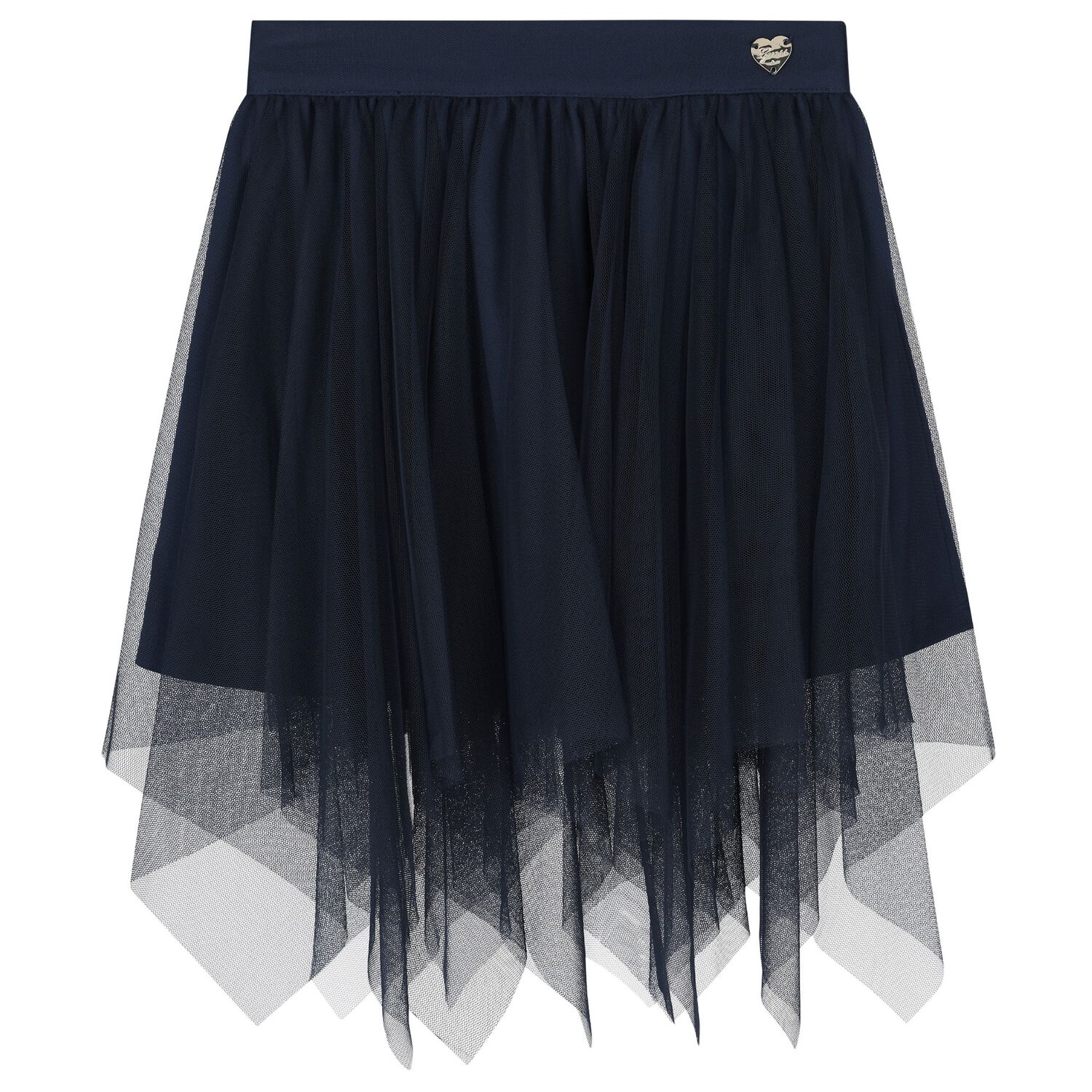 Girls Navy Blue Tulle Skirt, 1, hi-res