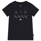 Boys Black Logo T-Shirt, 1, hi-res